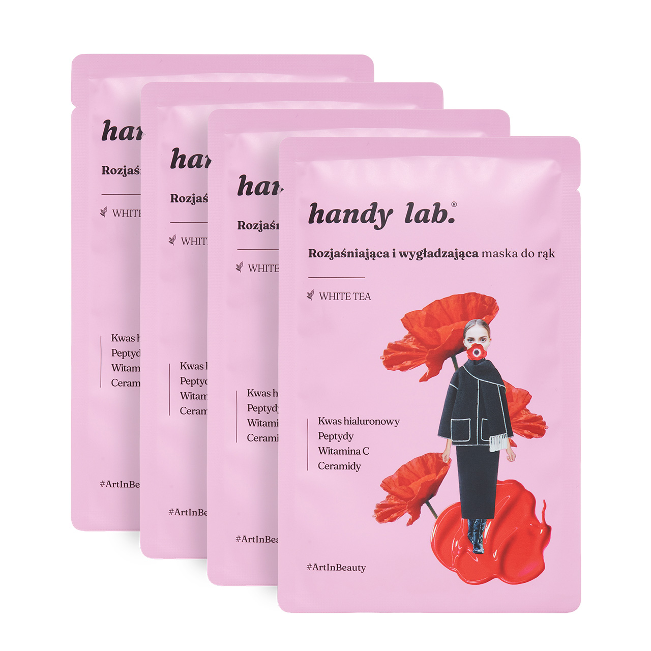 Maska do rąk w rękawicach Rozświetlająca – White TEA